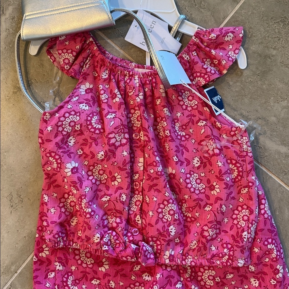 btween Pink Floral Top and Skirt Outfit - Picture 2 of 5